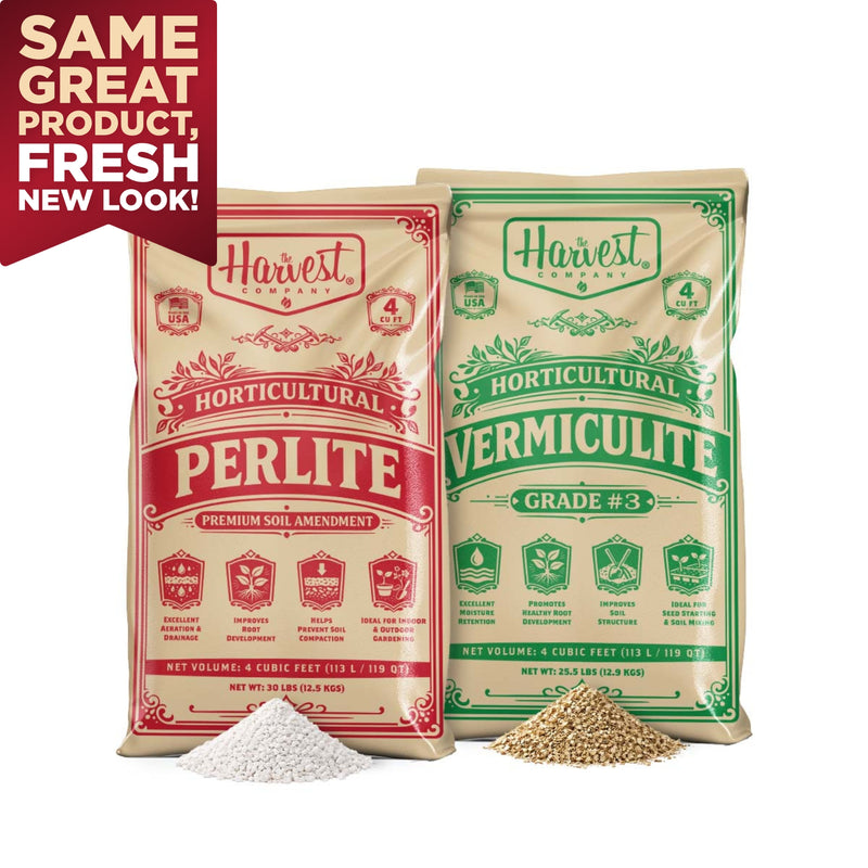 The Harvest Company Perlite + Vermiculite 4 cuft bags - 2-bag Combo Kit (VERPER4)