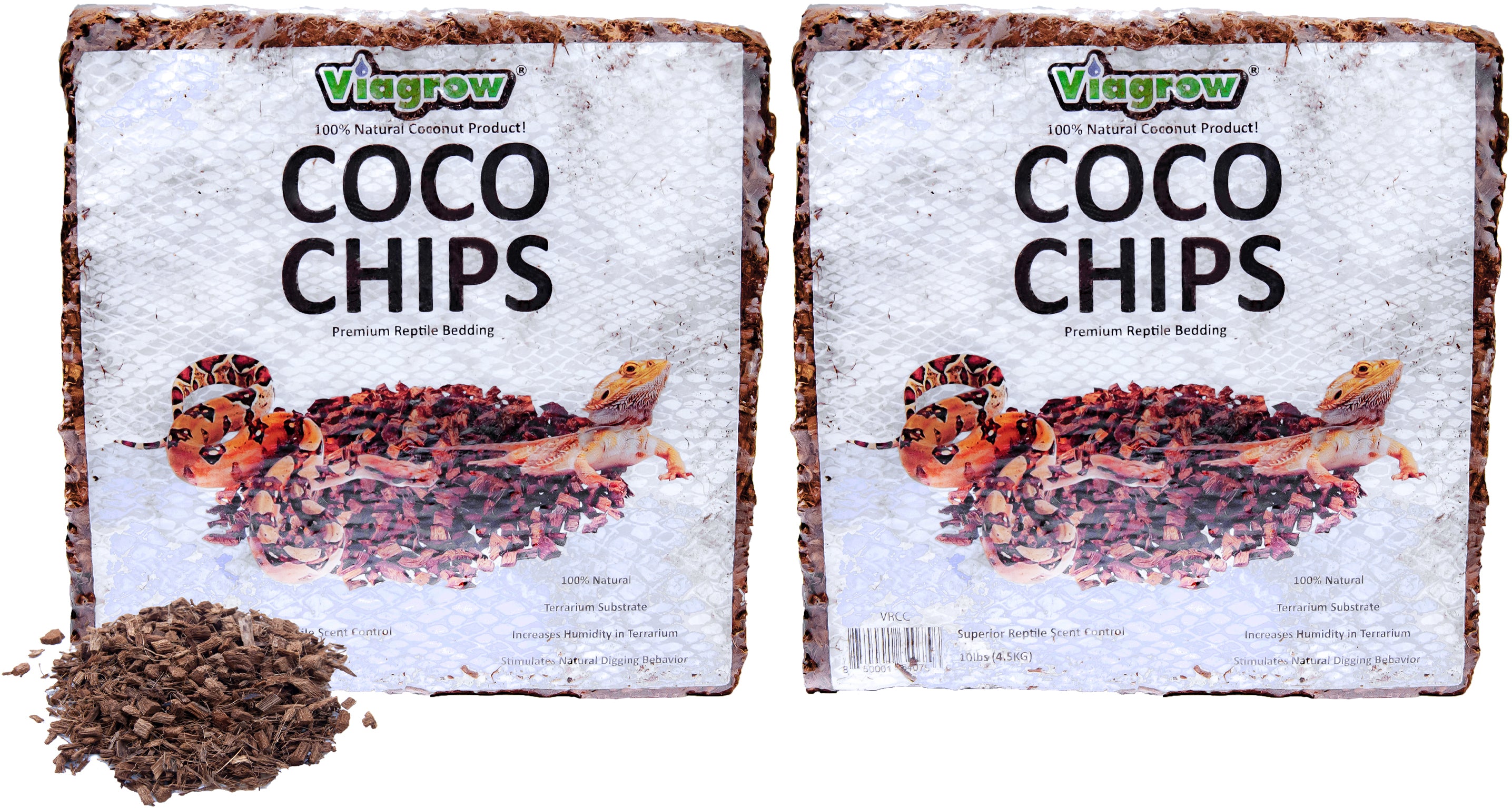 The Harvest Company 5 kg (10 lb.) Coco Chips Premium Reptile Bedding (Packs)