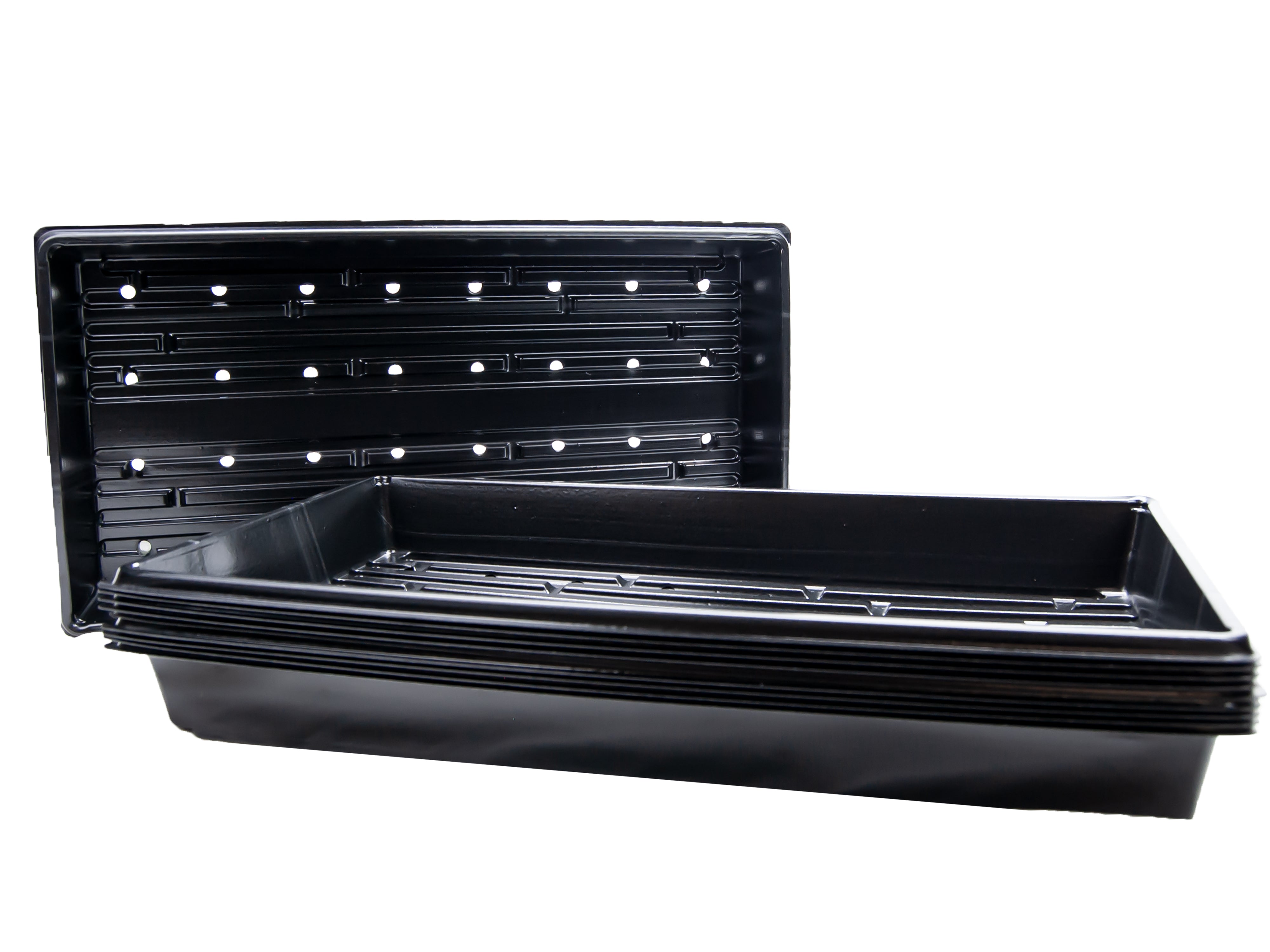 Viagrow 10 in. x 20 in. Propagation Starter Seedling Trays with Holes 