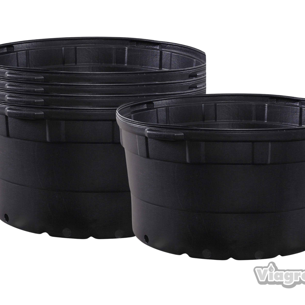 Viagrow 25-Gallon Round Nursery Garden Pots
