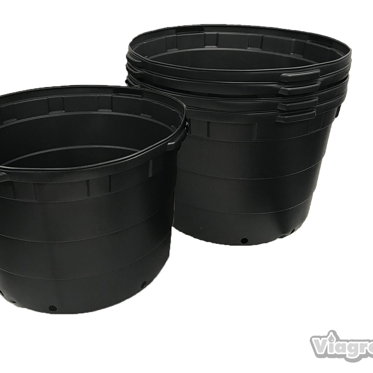 50cm plastic plant pots Viagrow 45 gal Round Plastic Plant Pots