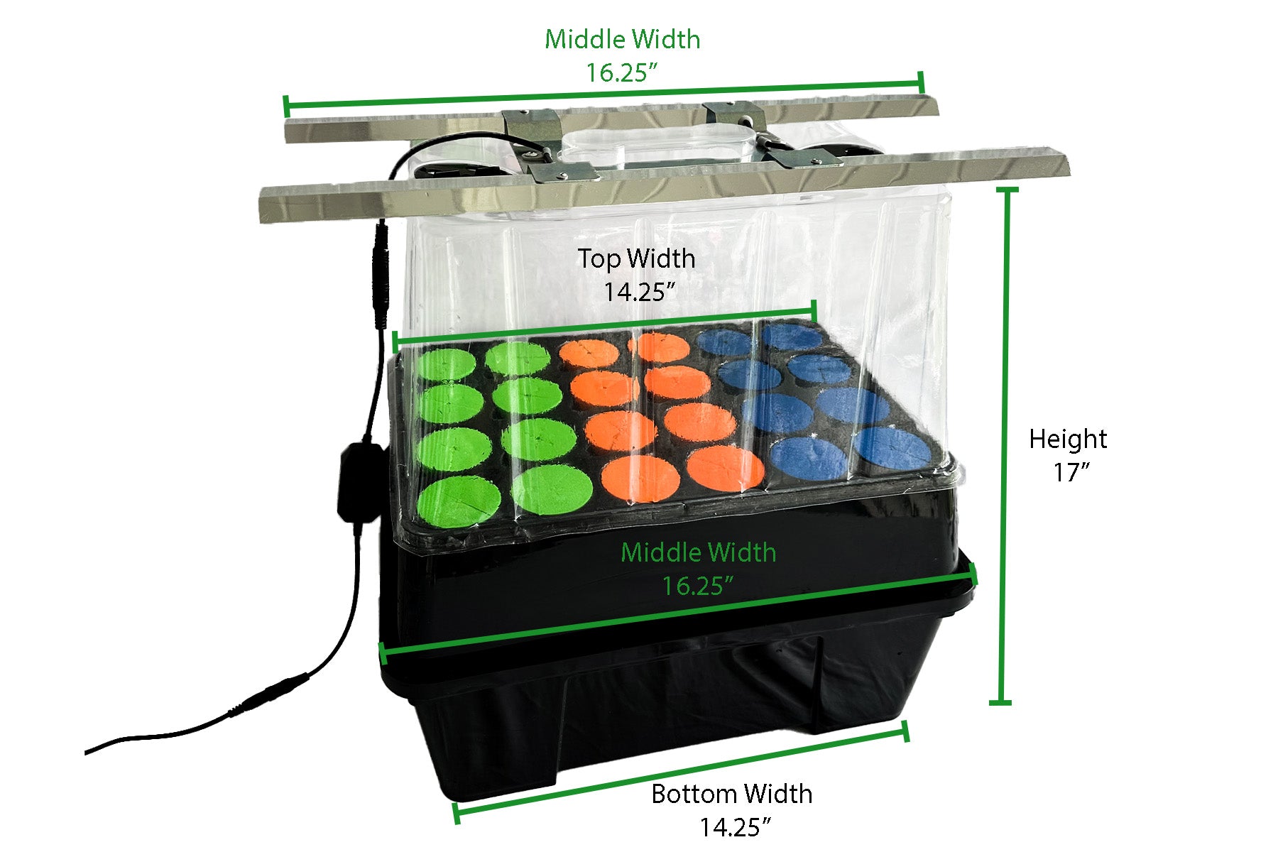 Viagrow Clone Machine 24-Site Plastic Aeroponic Hydroponic System 