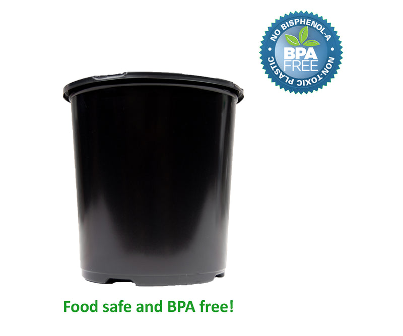 Viagrow Plastic Nursery Pot plus 5 kg (11 lb.) Coconut Coir Brick Grow Media