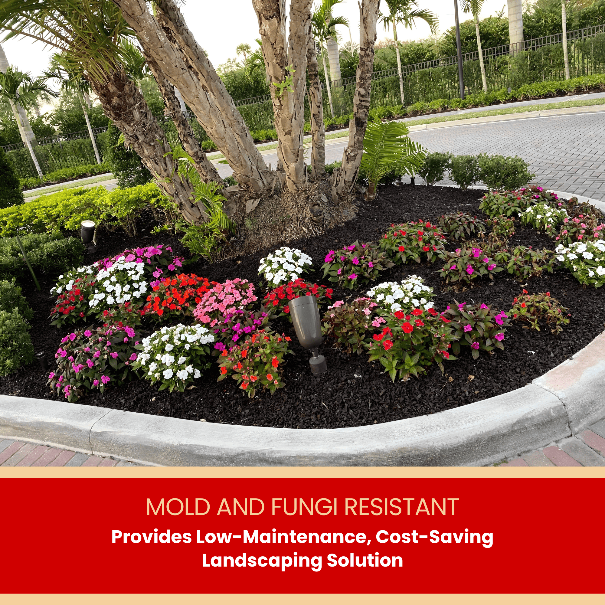 Viagrow Silver Rubber Playground and Landscape Mulch
