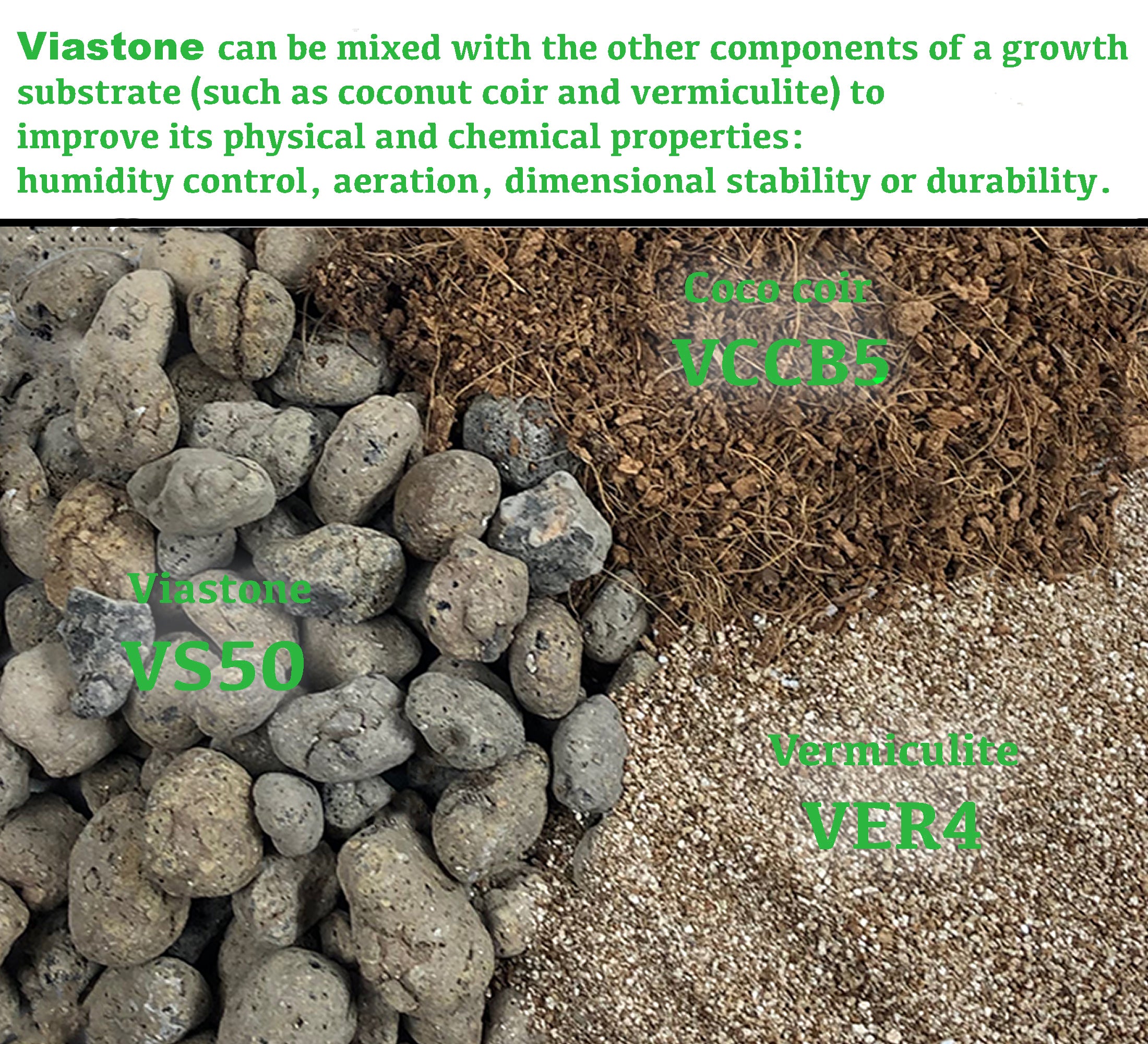 Viastone 50L Expanded Clay Pebbles Irregular Grow Rocks Hydroponic Growing Medium