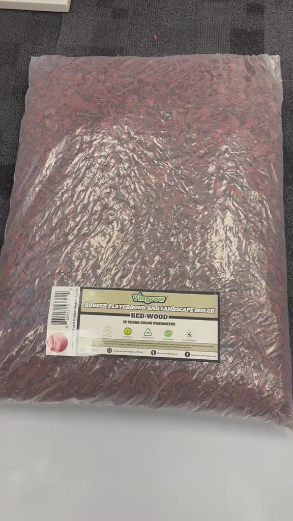 Harvest Company Red Wood Rubber Playground and Landscape Mulch