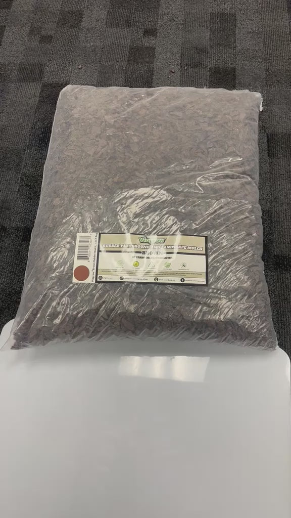 Viagrow Brown Rubber Playground and Landscape Mulch