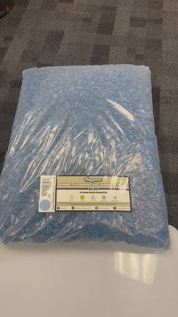 Viagrow Blue Rubber Playground & Landscape Mulch