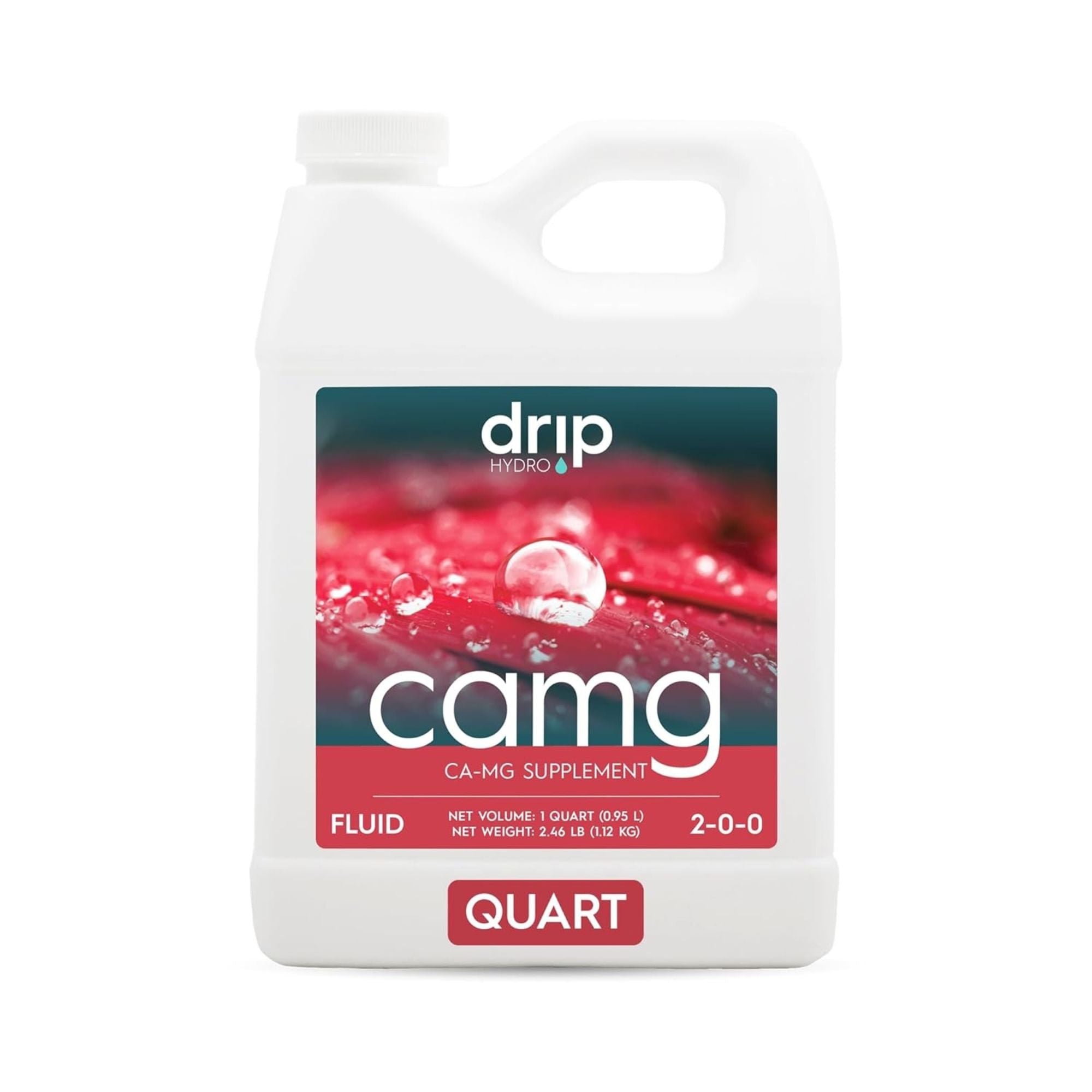 Drip Hydro CaMg Calcium & Magnesium Supplement Liquid Plant Fertilizer Fruiting & Flowering Plants 2-0-0