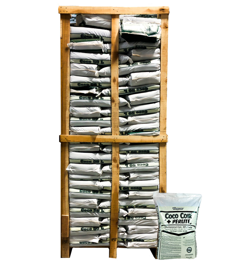 The Harvest Company 1.7 cu. ft. (50L) Coco Coir Plus Perlite Premium Grow Media (70% Coir and 30% Perlite) 72-Pallet