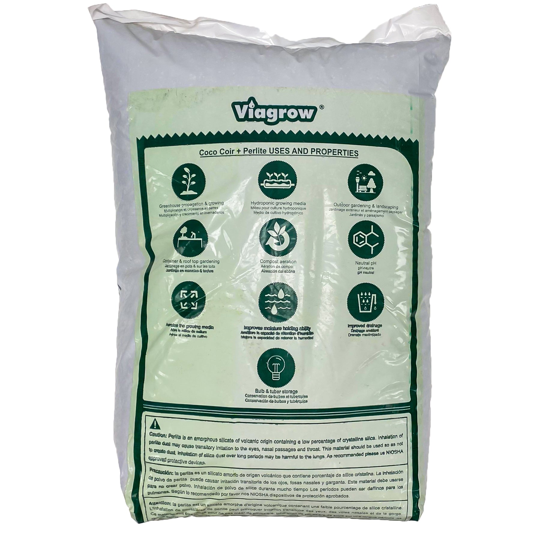 The Harvest Company 1.7 cu. ft. (50L) Coco Coir Plus Perlite Premium Grow Media (70% Coir and 30% Perlite) 72-Pallet