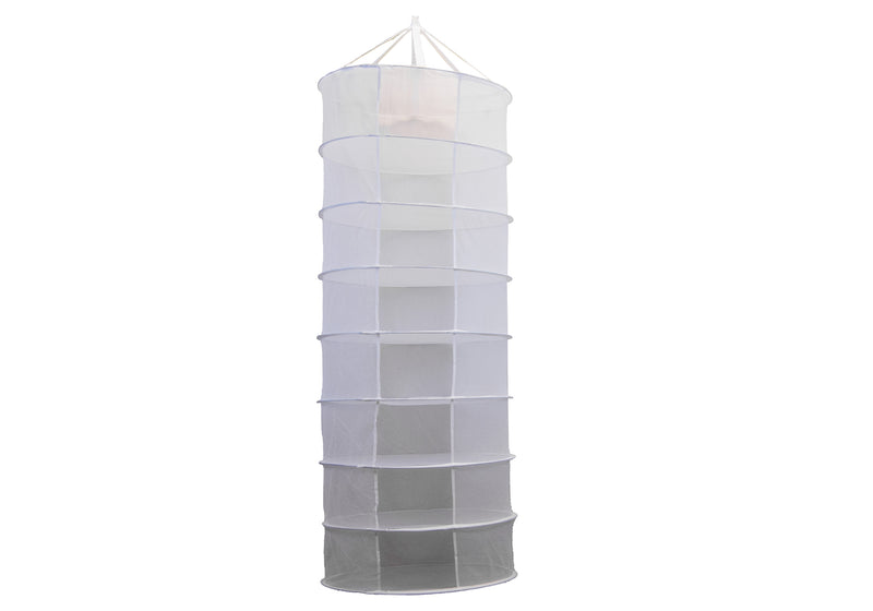 Viagrow 2FT. x 5FT. Dry Net Hanging Herb Drying Rack, 8 Layer, White (VDRY100)