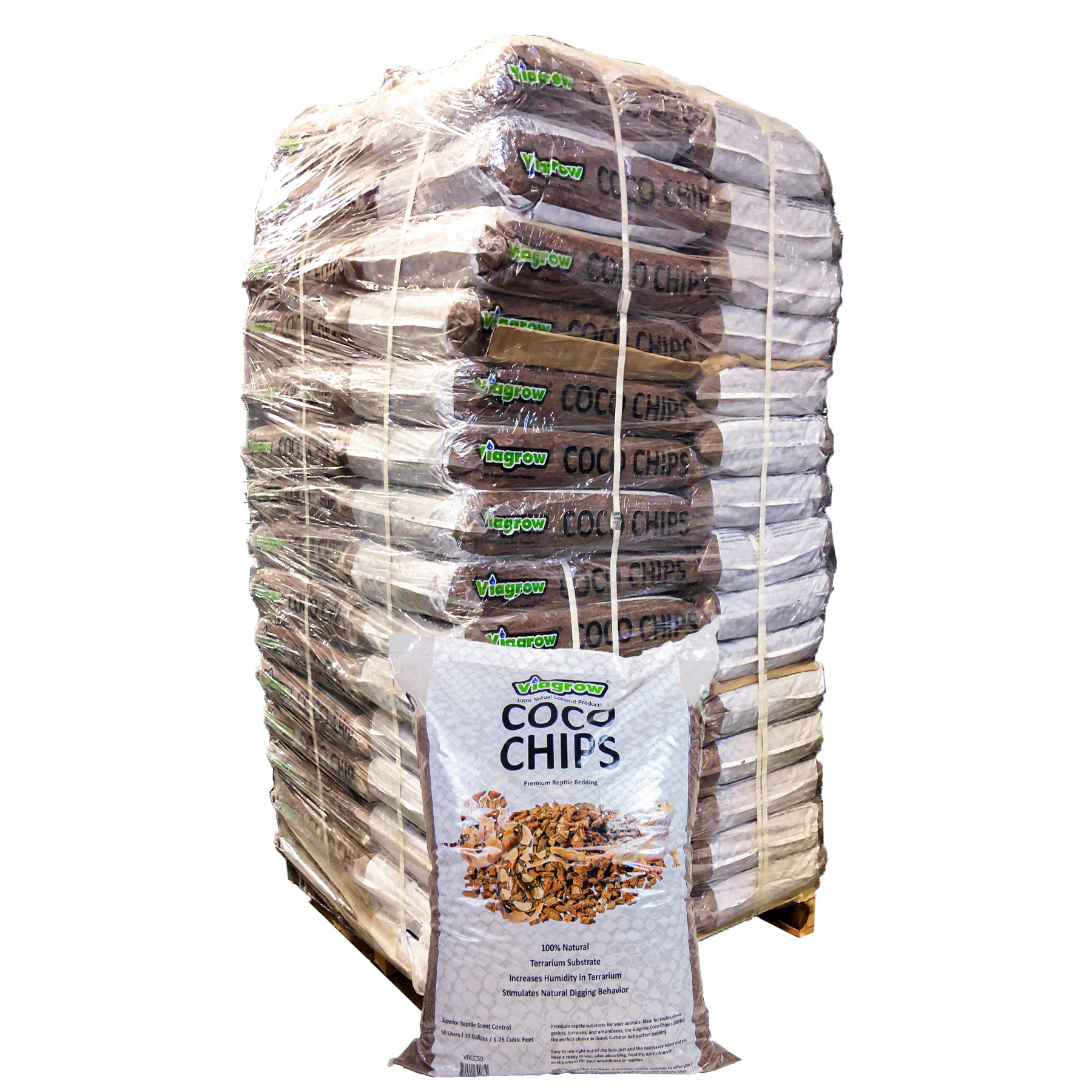 The Harvest Company 1.75 cu. ft. (50L) Coco Chips Premium Reptile Substrate 60-Pallet