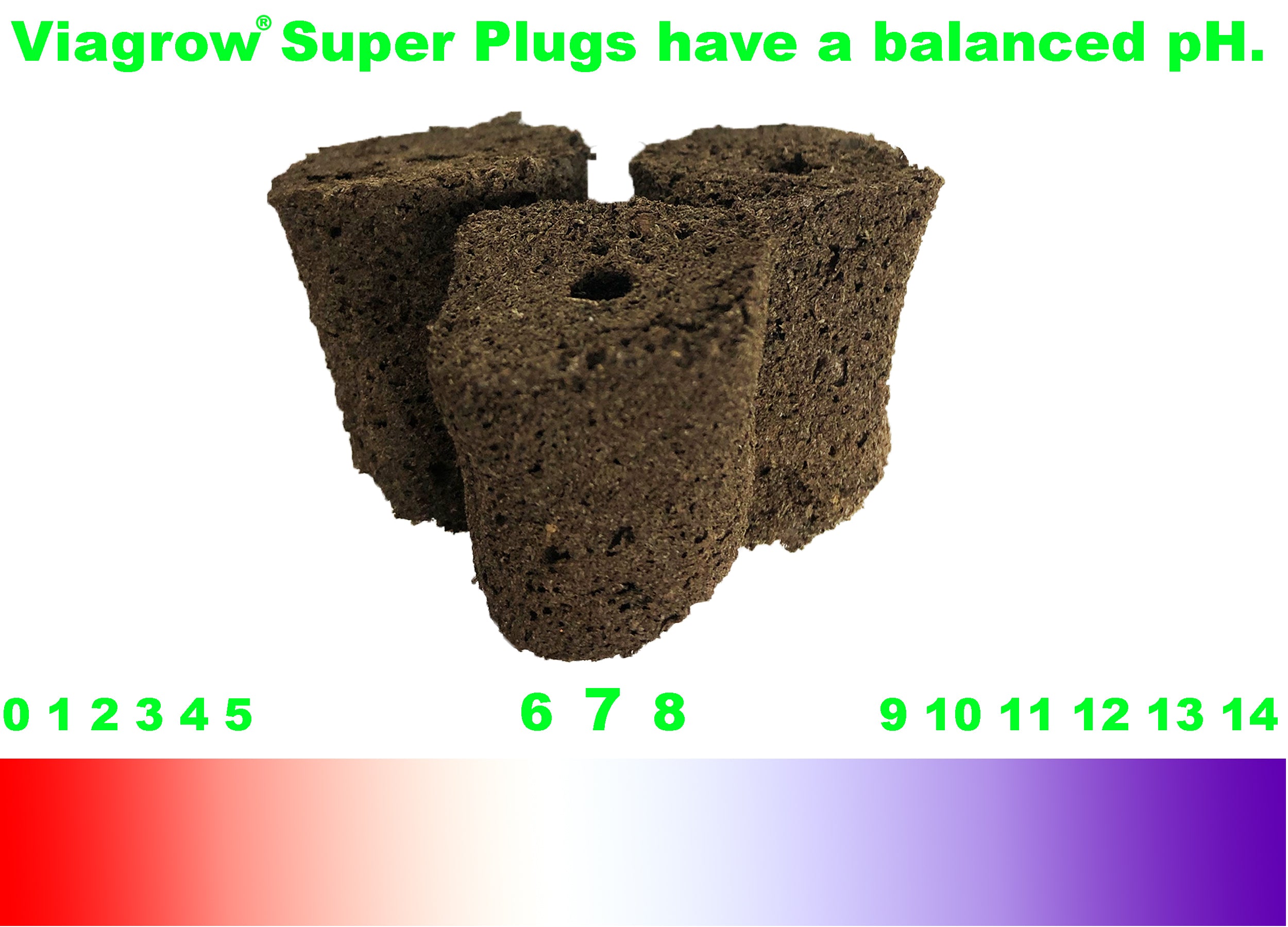 Viagrow 100pc Super Plug Seed Starters Brown Indoor/Outdoor Growing Medium