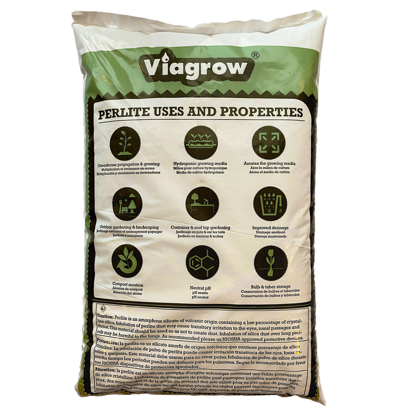 Viagrow 1 cu. ft. (28.31L) Perlite Coarse and Chunky Grade White Soil Amendment