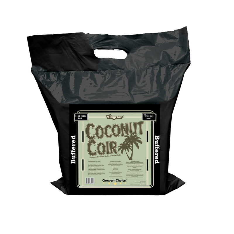 Viagrow 5 kg (11 lb.) Buffered Compressed Coconut Coir Premium Grow Media 