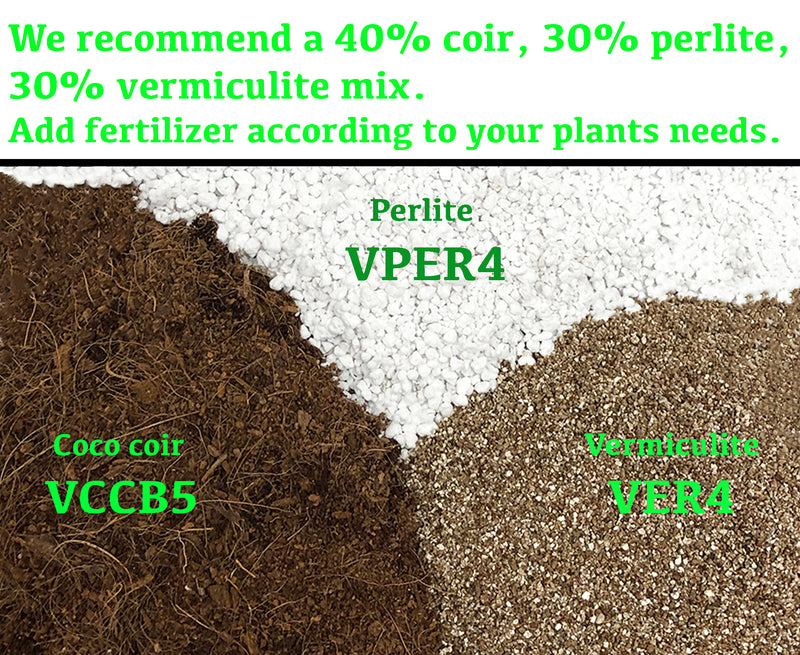 Viagrow 5 kg Coco Coir Block Plus 1 cu. ft. Horticultural Perlite