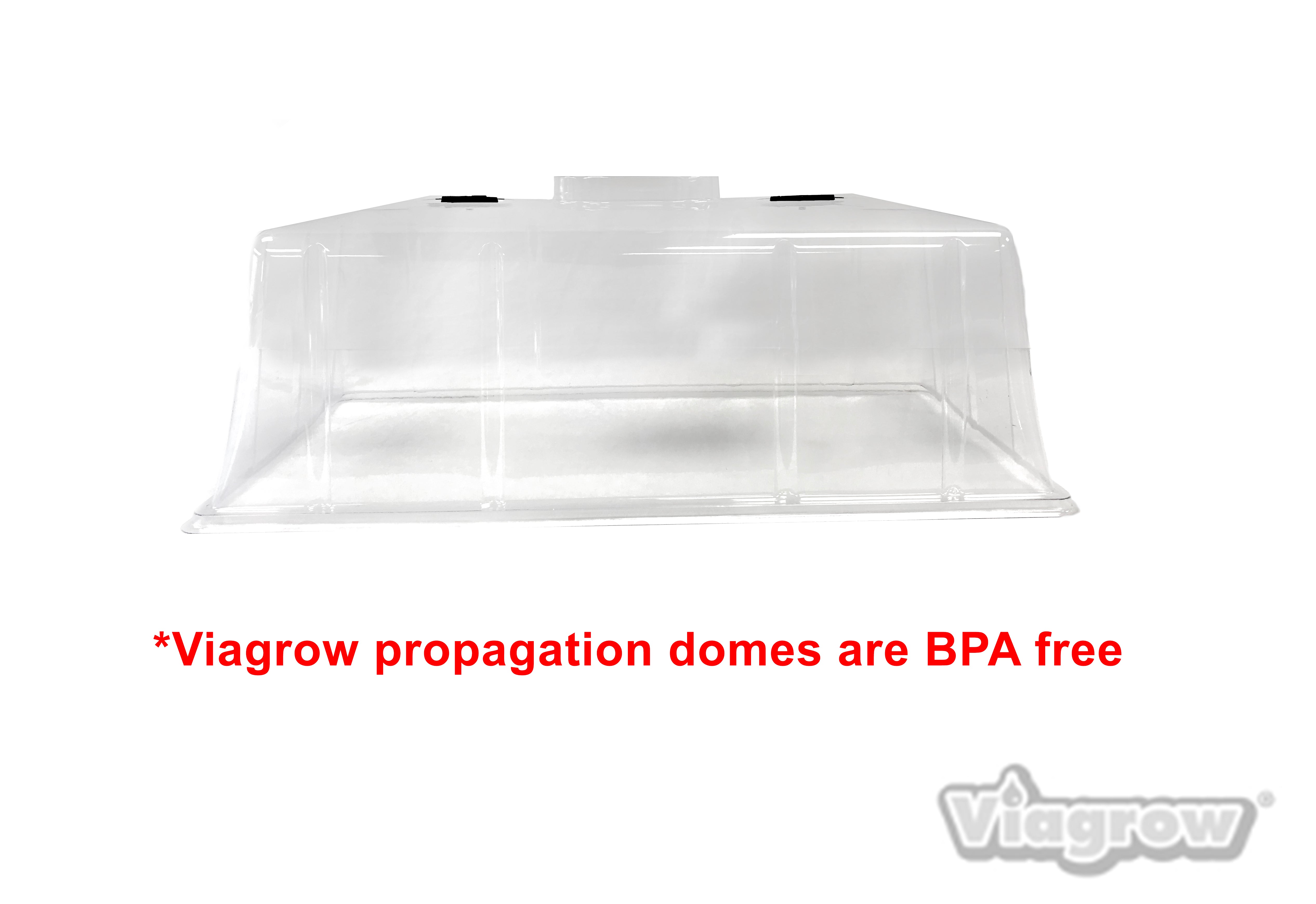 Viagrow 7" Clear Humidity, Propagation Plastic Tall Dome 