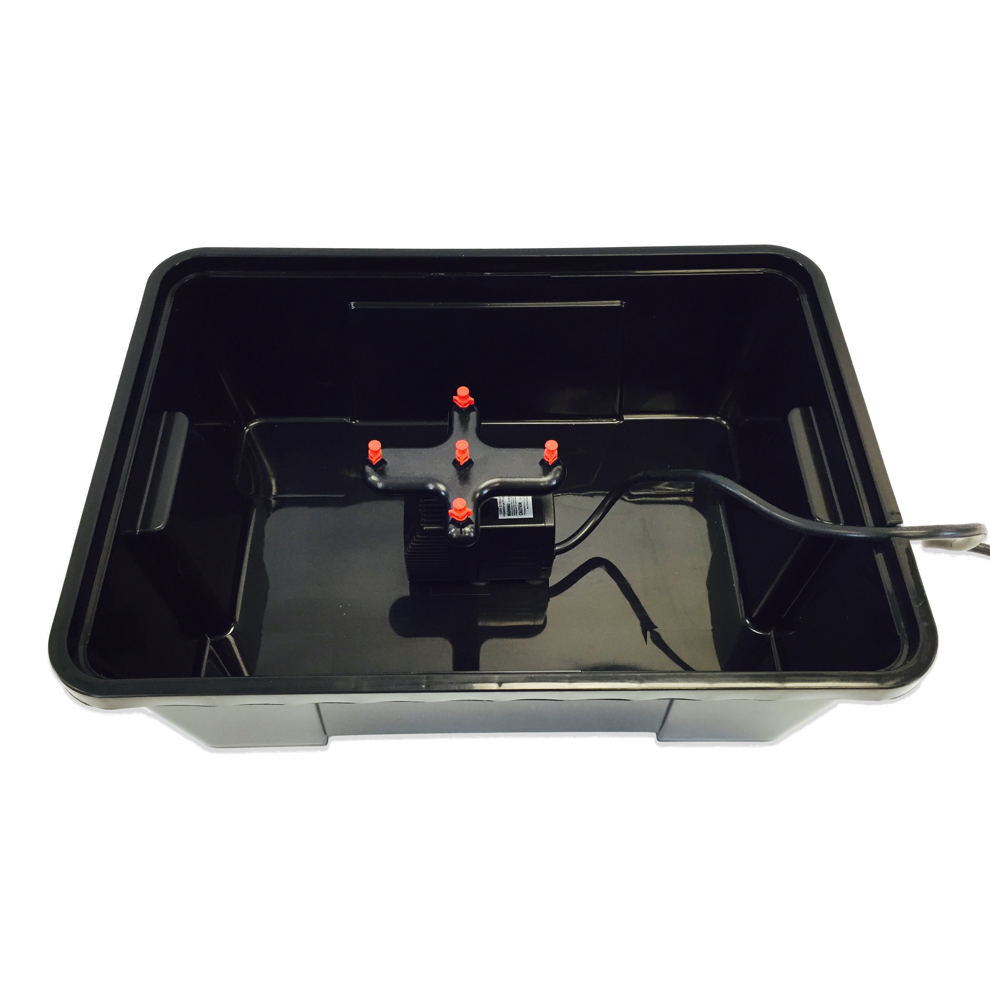 Viagrow Clone Machine 24-Site Black Plastic Round Indoor/Outdoor Aeroponic Hydroponic System
