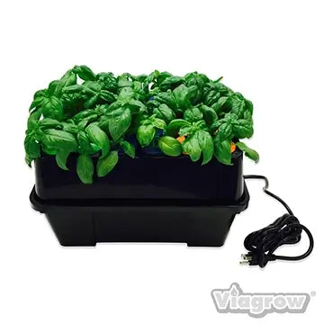 Viagrow Clone Machine 24-Site Black Plastic Round Indoor/Outdoor Aeroponic Hydroponic System
